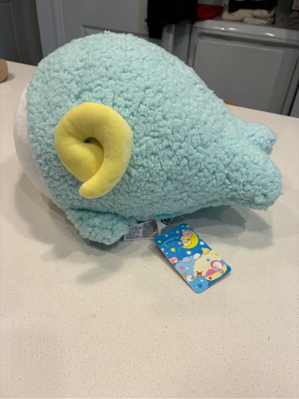 San-X Mamegoma Blue Ram Squishmallow